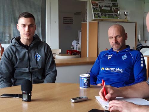 (Foto: Spowo) Gianluca Korte, links, und Bernhard Trares erwarten starke Braunschweiger 20191206 120350 Copy