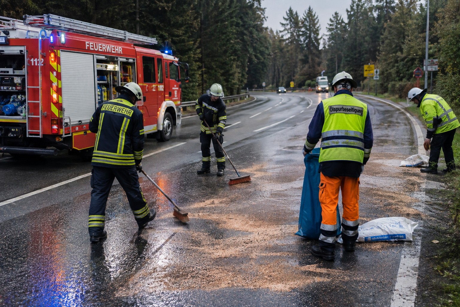 Feuerwehr Ölspur