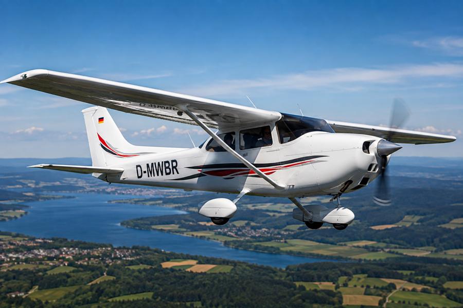 HOCKENHEIM: Ultraleichtflugzeug landet nach Motorproblemen auf einem Feld