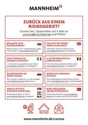 Stadt Mannheim Plakat Hochformat