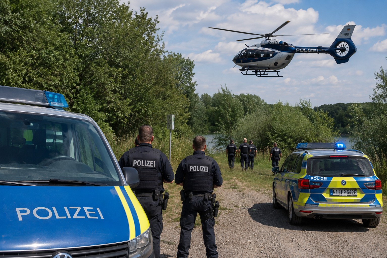 Polizei-Hubschrauber-Einsatz