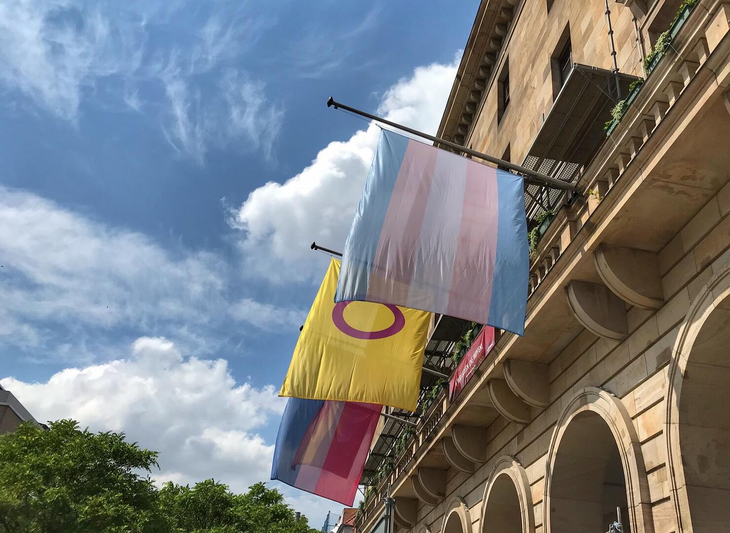 Stadt Mannheim BeflaggungRathaus