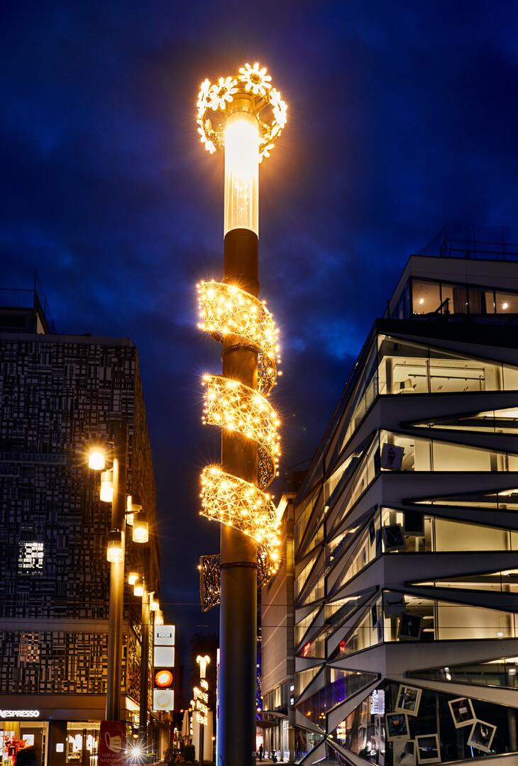 Stadt Mannheim Weihnachtsbeleuchtung