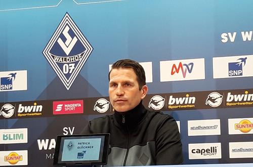 (Foto: SpoWo/Archiv) Waldhof-Trainer Glöckner: "Mit höchster Konzentration in das Spiel." 20210408 150811 Copy