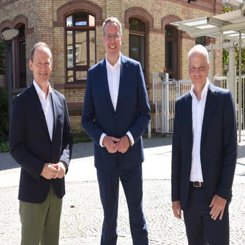 Besuch von Ministerpräsident Schweitzer bei BASF