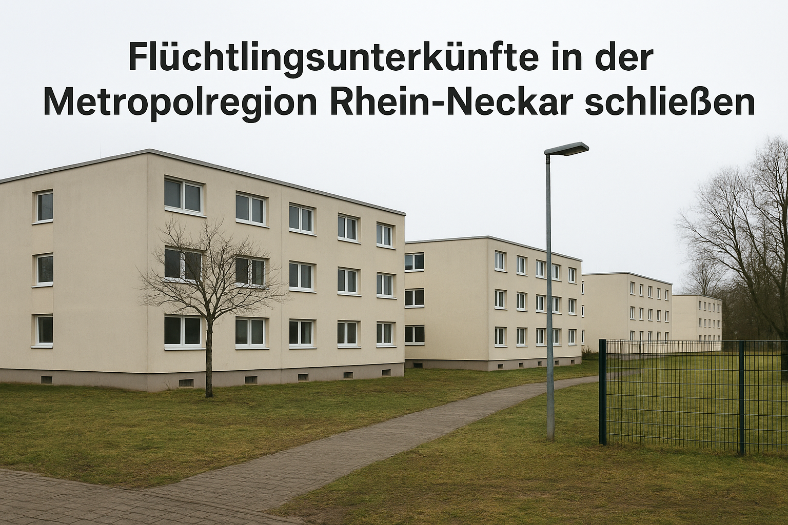 Mannheim: Flüchtlingsunterkünfte in der Metropolregion Rhein-Neckar schließen