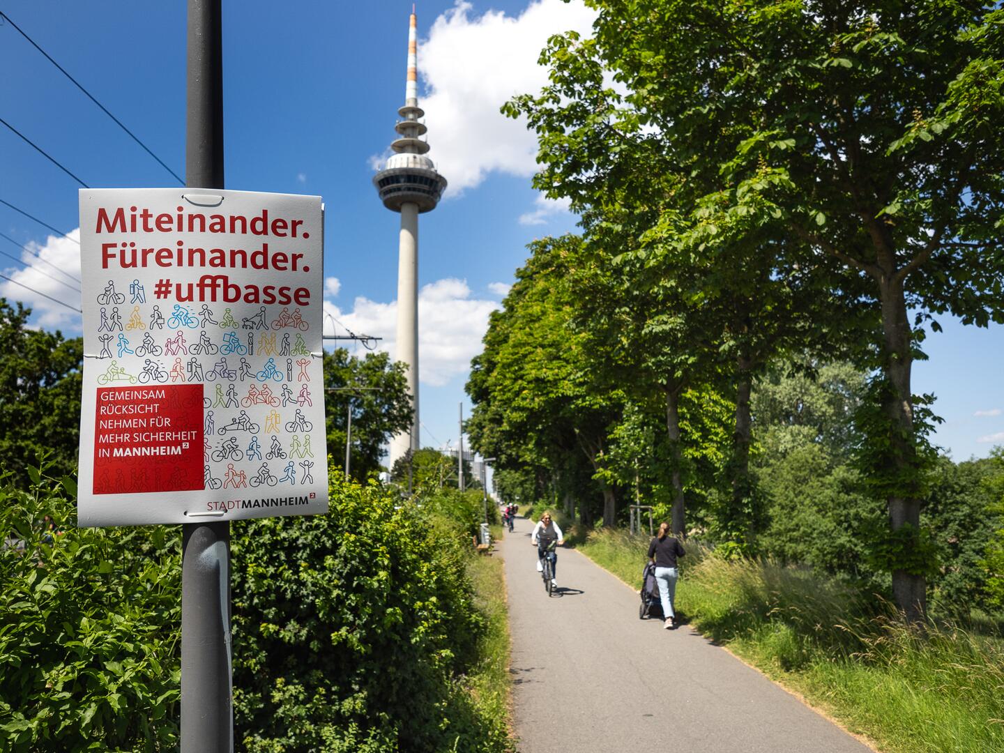 Pia Kempke Appell zu mehr Rücksicht auf dem Neckardamm
