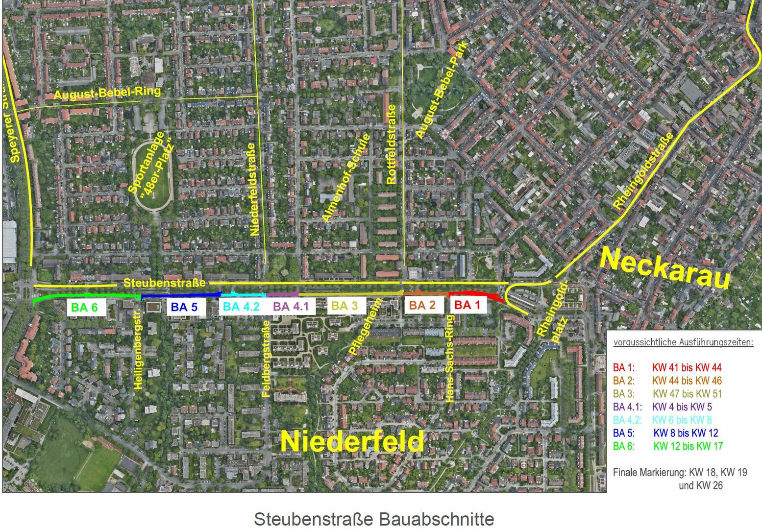 Mannheim: Steubenstraße wird ab Oktober umfassend saniert – Vollsperrungen in sieben Abschnitten