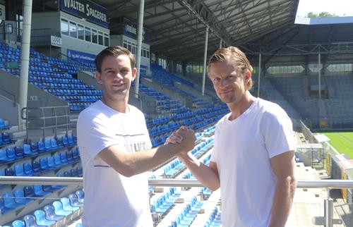 (Foto: SVW) Bentley Baxter Bahn, rechts, mit Tim Schork (Sportlicher Leiter, SVW) BBB