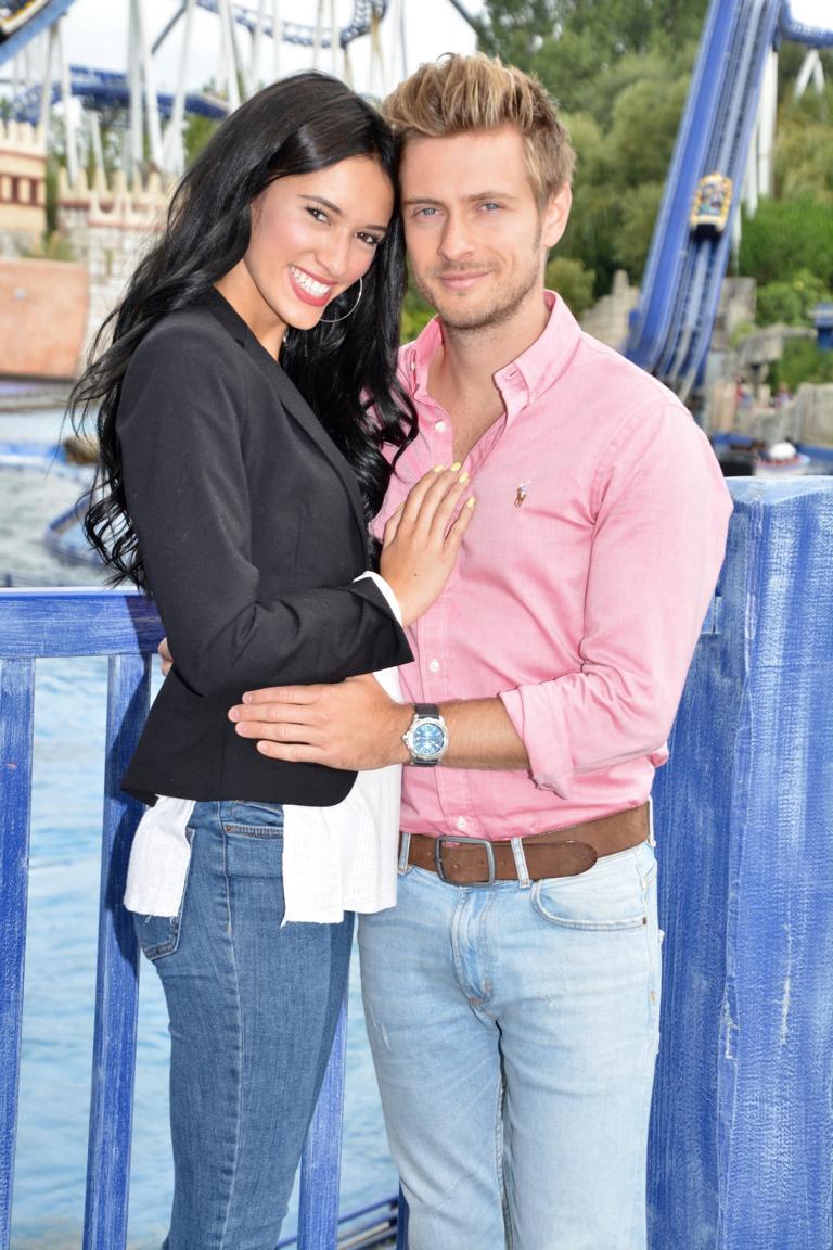 Joern Schloenvoigt mit Hanna Weig im Europa Park 