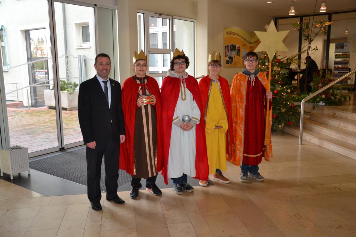 K1024 Sternsinger zu Besuch im Rathaus 07.01.2016
