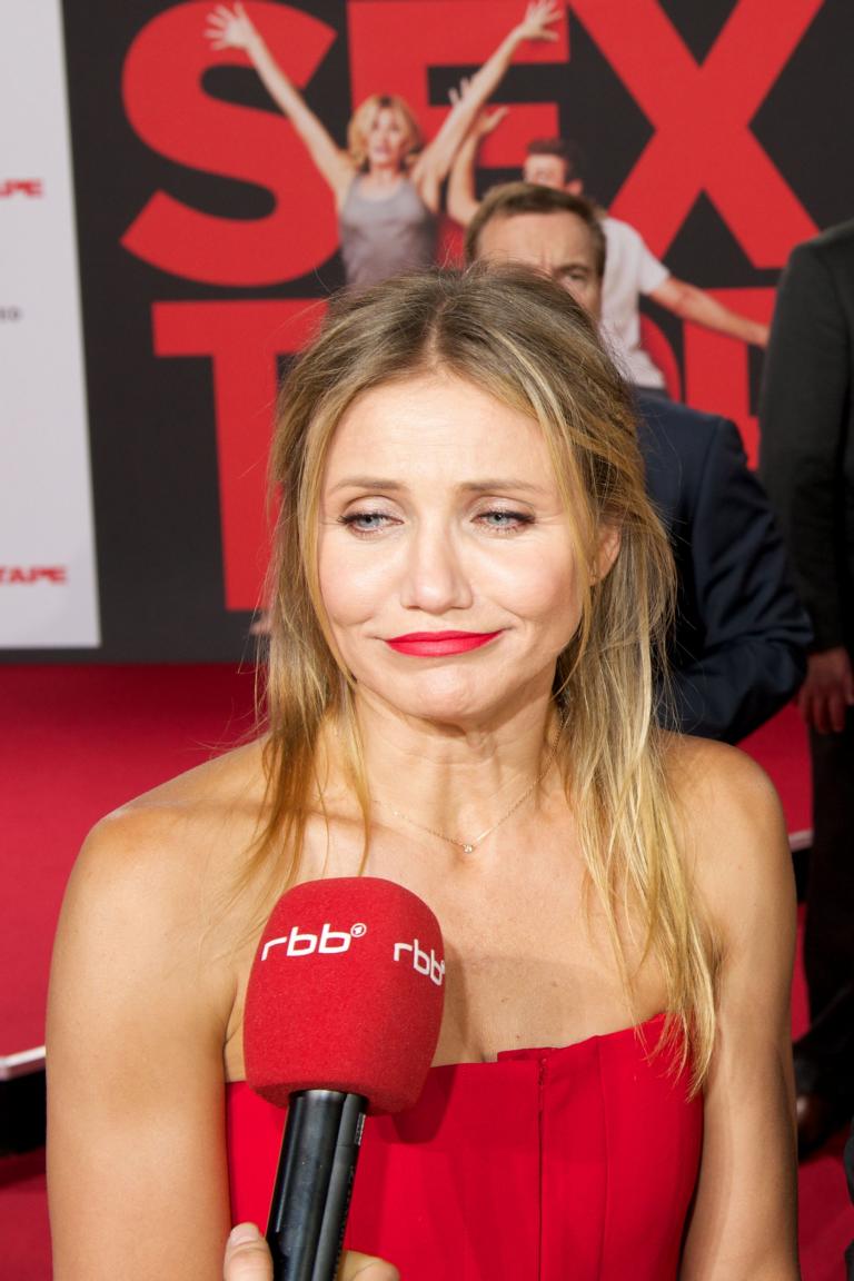Foto: highgloss.de - Cameron Diaz beim Interview zu einem ihrer vergangenen Filme „Sex Tape“.