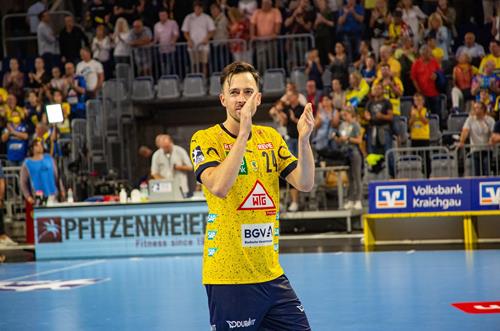 (Foto: W. Neubert) Patrick Groetzki - 500 Spiele für die Rhein-Neckar Löwen Groetzki