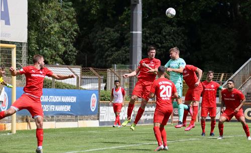 (Foto: Nohe) Turbulente Szene im VfR-Strafraum Hoffenheim II 44 Copy