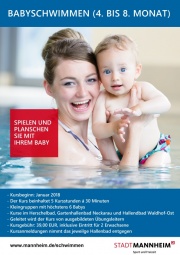 Stadt Mannheim Babyschwimmen MA Baeder