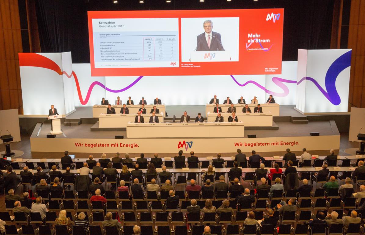 HV MVV 2018 Podium und Rede Dr.GeorgMueller