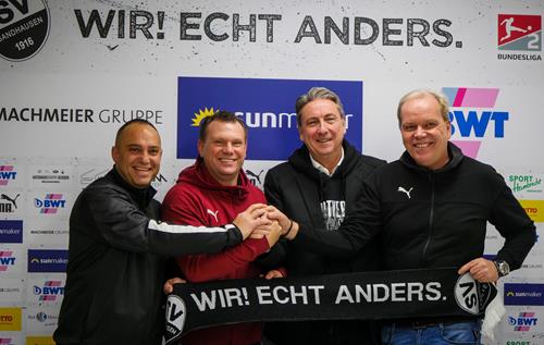 (Foto: SVS) v.l.n.r., Mikayil Kabaca, Uwe Koschinat, Jürgen Machmeier, Volker Piegsa Verlängerung Koschinat Copy