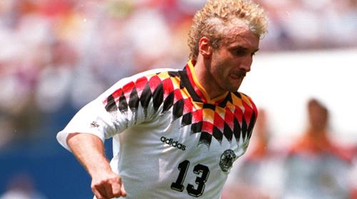 Rudi Völler im Trikot der Nationalmannschaft custom style 1 Rudi Voeller Copy