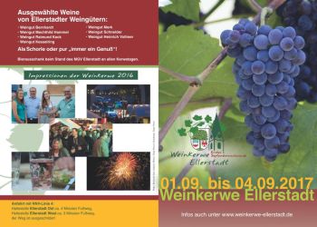 Weinkerwe Ellerstadt 2017 Programmflyer 01