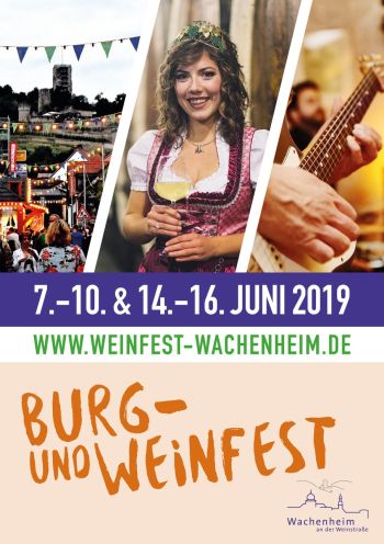 Plakat 2019 Burg und Weinfest